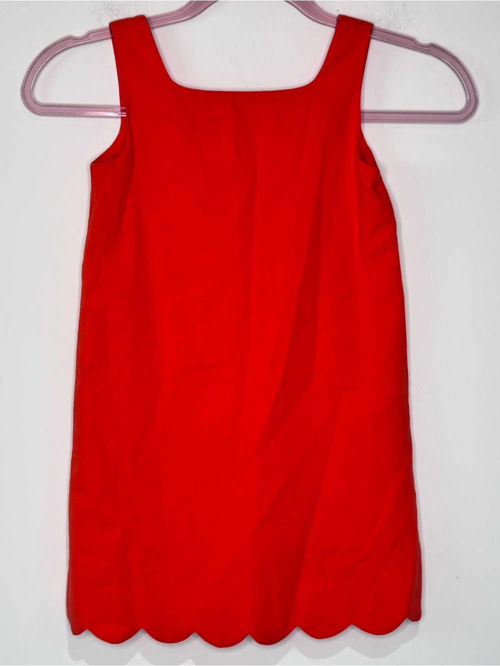 Kate Spade New York Scallop Shift Dress Hot Cinnamon Orange Sleeveless XS